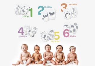 Clear+Dry® Natural Disposable Diapers Jumbo Box