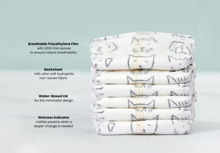A Complete Material Breakdown of Parasol Clear+Dry™ Natural Disposable Diapers - Parasol Co
