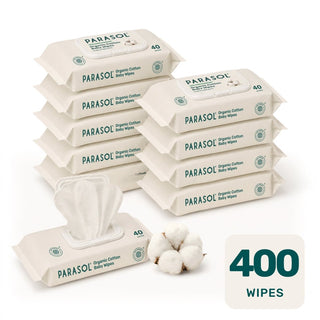 100% Organic Cotton Baby Wipes With Hydra Vitamin B5™ - Parasol Co
