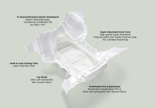 Clear+Dry™ Natural Disposable Diapers Jumbo Box