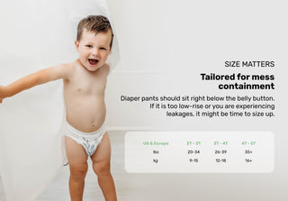 Clear+Dry™ Natural Disposable Diaper Pants