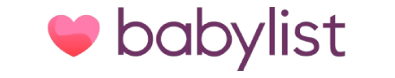 Babylist logo with a heart symbol on a white background
