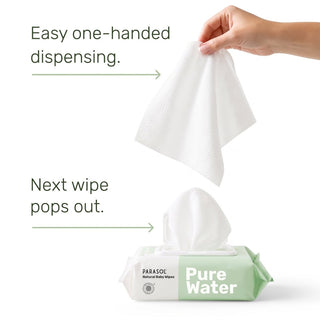 Pure Water Natural Baby Wipes - Parasol Co
