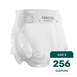 Pure White RashShield® Diapers - Parasol Co
