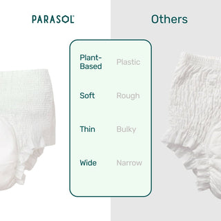 Plant-based, soft, thin, and wide.
